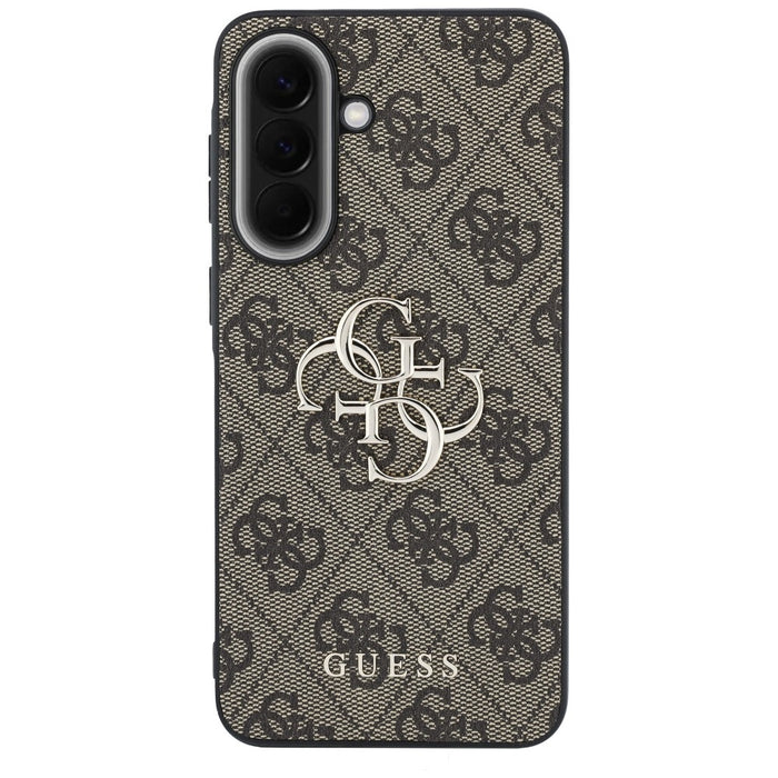 Guess Leather 4G Metal Logo Case for Samsung Galaxy A57 5G - Brown