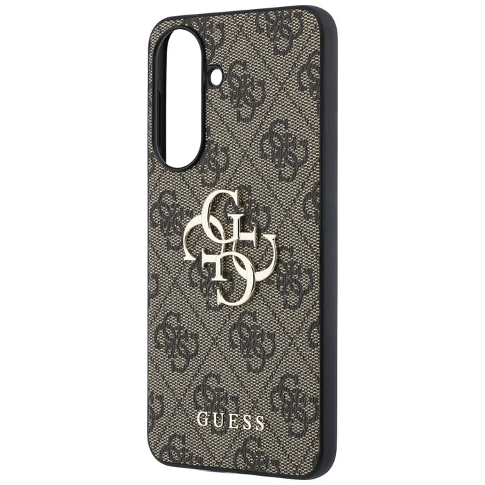 Guess Leather 4G Metal Logo Case for Samsung Galaxy A57 5G - Brown