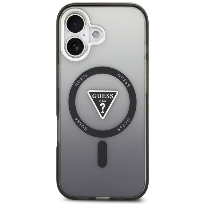 Guess IML Gradient Triangle Logo MagSafe case for iPhone 17 - black