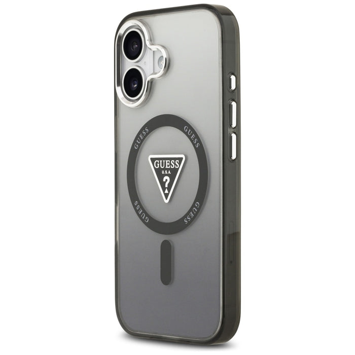Guess IML Gradient Triangle Logo MagSafe case for iPhone 17 - black