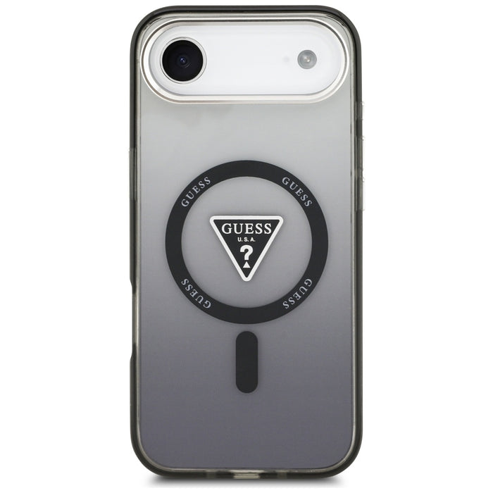 Guess IML Gradient Triangle Logo MagSafe case for iPhone Air - black