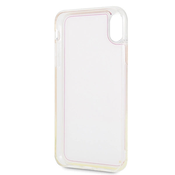 Guess GUHCI65GLCPI iPhone Xs Max różowy /pink hard case California Glow in the dark