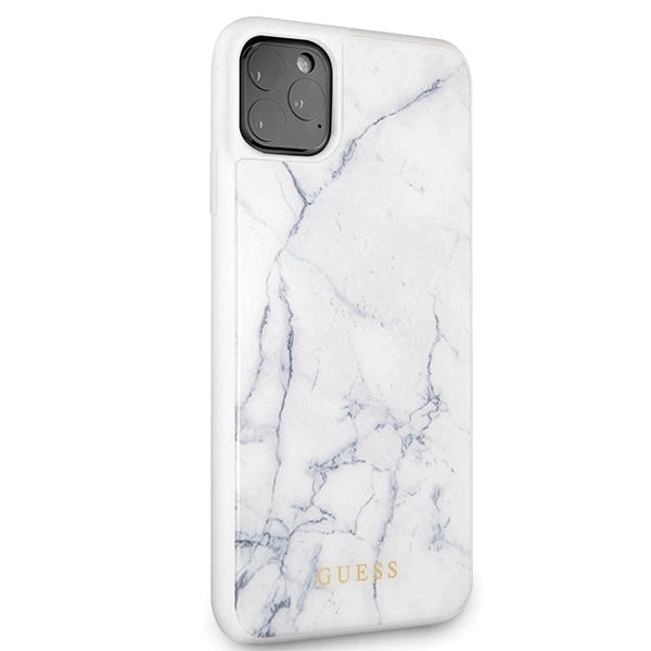 Guess GUHCN65HYMAWH iPhone 11 Pro Max white/white Marble