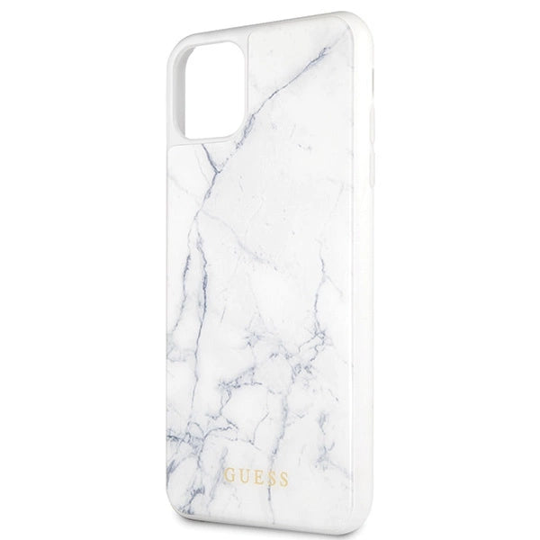 Guess GUHCN65HYMAWH iPhone 11 Pro Max white/white Marble