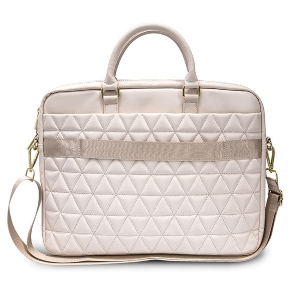 Guess Quilted bag for a 16&quot; laptop - pink