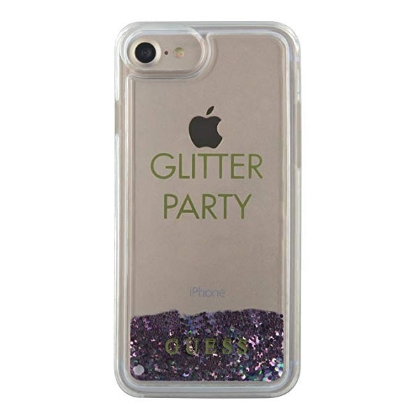 Guess GUHCP7GLUQPU iPhone 6/7/8 /SE 2020 / SE 2022 purple/purple hard case Liquid Glitter Party