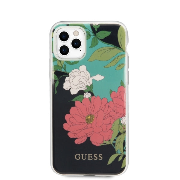 Guess GUHCN65IMLFL01 iPhone 11 Pro Max black/black N°1 Flower Collection