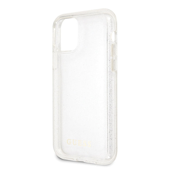 Guess GUHCN58PCGLSI iPhone 11 Pro silver/silver hard case Glitter