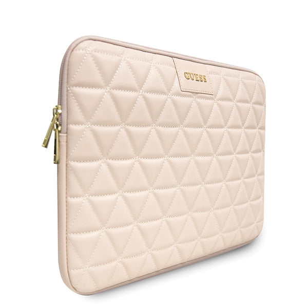 Guess Quilted cover for a 13" laptop - pink