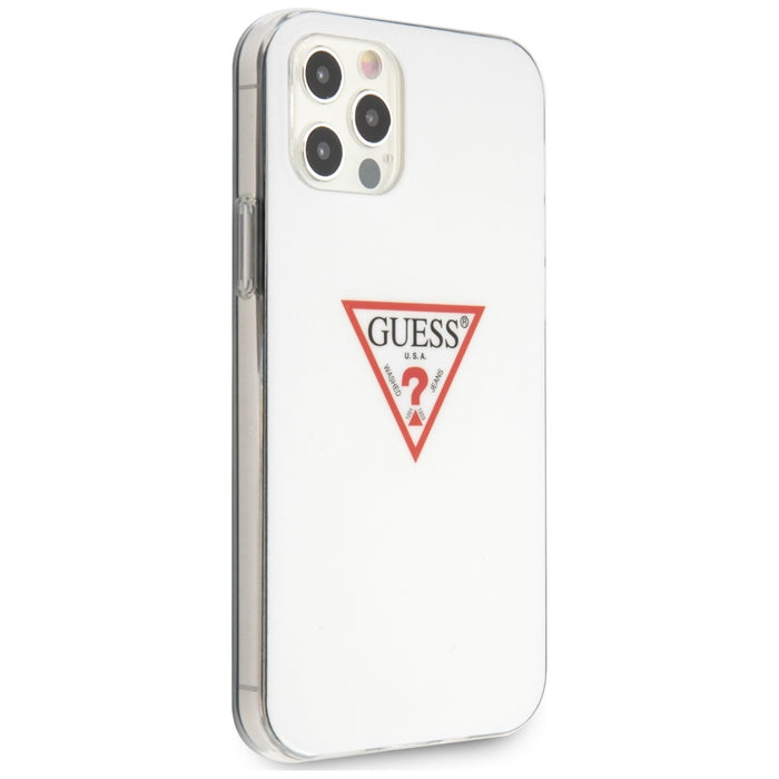 Guess GUHCP12MPCUCTLWH iPhone 12/12 Pro 6.1&quot; white/white hardcase Triangle Collection