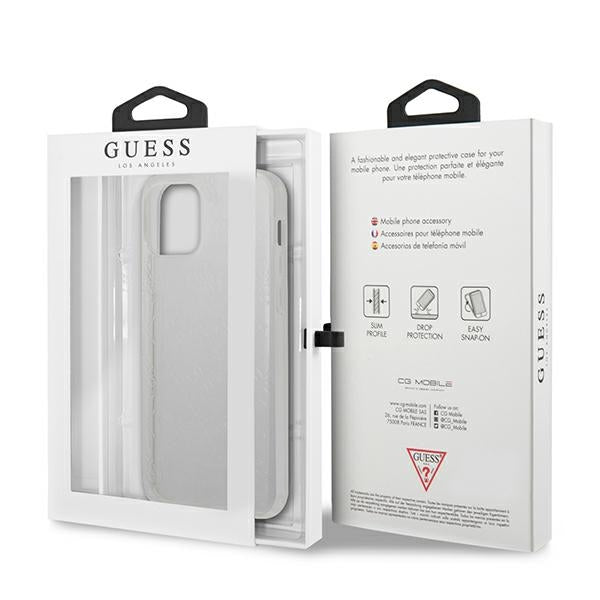 Guess GUHCP12L3D4GTR iPhone 12 Pro Max 6.7" transparent hardcase 4G 3D Pattern Collection
