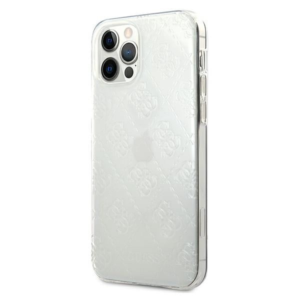 Guess GUHCP12M3D4GTR iPhone 12/12 Pro 6.1&quot; transparent hardcase 4G 3D Pattern Collection