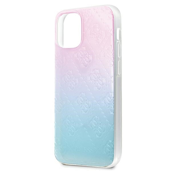 Guess GUHCP12S3D4GGBP iPhone 12 mini 5.4&quot; blue-pink/blue&amp;pink hardcase 4G 3D Pattern Collection