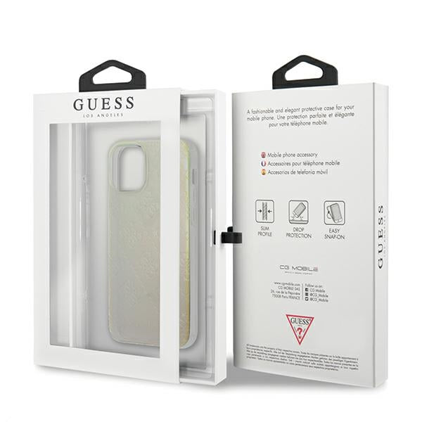 Guess GUHCP12S3D4GIRBL iPhone 12 mini 5.4" iridescent/opal hardcase 4G 3D Pattern Collection