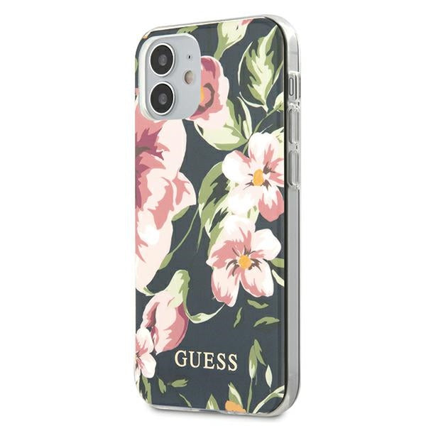 Guess GUHCP12SIMLFL03 iPhone 12 mini 5.4&quot; navy/navy N°3 Flower Collection