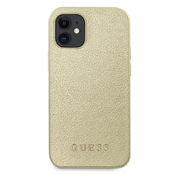 Guess GUHCP12SIGLGO iPhone 12 mini 5.4" gold/gold hardcase Iridescent