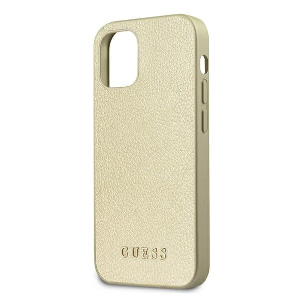 Guess GUHCP12SIGLGO iPhone 12 mini 5.4&quot; gold/gold hardcase Iridescent