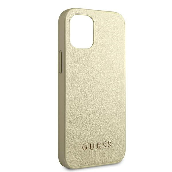 Guess GUHCP12SIGLGO iPhone 12 mini 5.4" gold/gold hardcase Iridescent