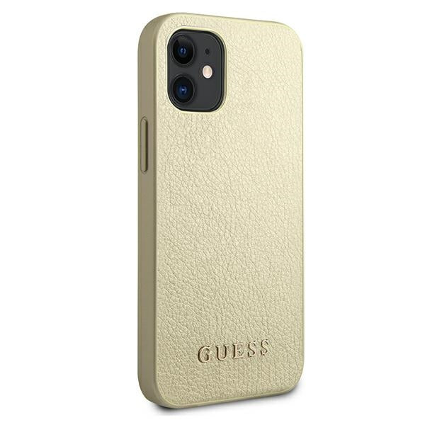 Guess GUHCP12SIGLGO iPhone 12 mini 5.4&quot; gold/gold hardcase Iridescent