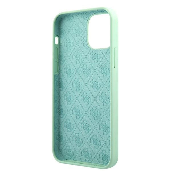 Guess Metal Logo Script Case for iPhone 12 Pro Max 6.7" - Green