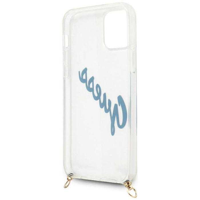 Guess GUHCP12MCRTVSBL iPhone 12/12 Pro 6.1&quot; blue/blue hardcase Script Vintage