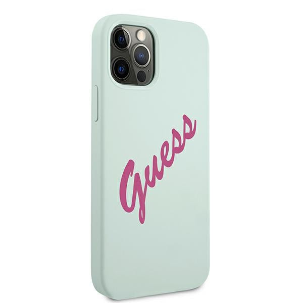 Guess GUHCP12LLSVSBF iPhone 12 Pro Max 6.7&quot; blue fuchsia/blue fuschia hardcase Silicone Vintage