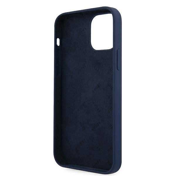 Guess GUHCP12LLSVSBL iPhone 12 Pro Max 6.7" blue/blue hardcase Script Vintage