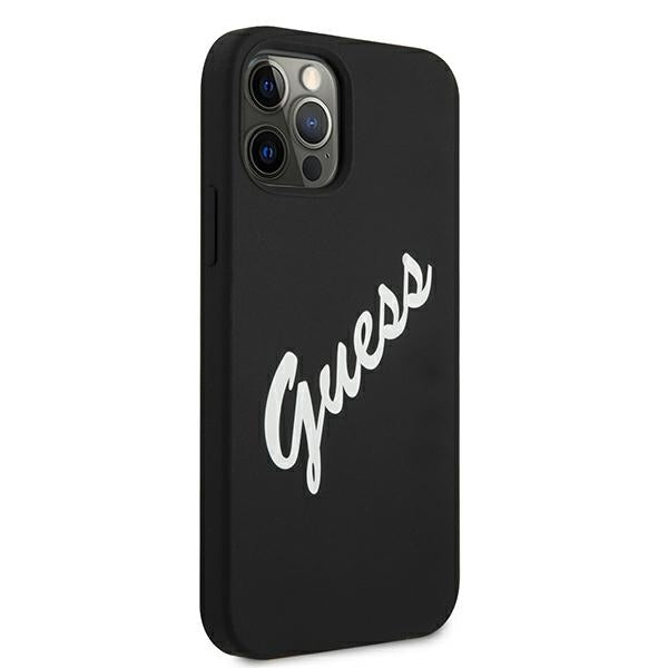 Guess GUHCP12LLSVSBW iPhone 12 Pro Max 6.7&quot; black/white hardcase Silicone Vintage