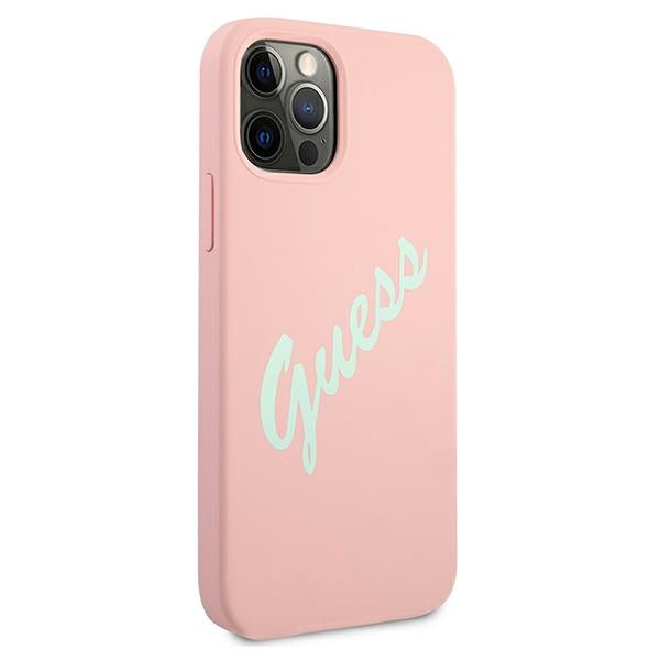 Guess GUHCP12LLSVSPG iPhone 12 Pro Max 6.7&quot; rose green/green pink hardcase Silicone Vintage