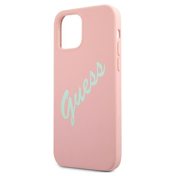 Guess GUHCP12LLSVSPG iPhone 12 Pro Max 6.7&quot; rose green/green pink hardcase Silicone Vintage