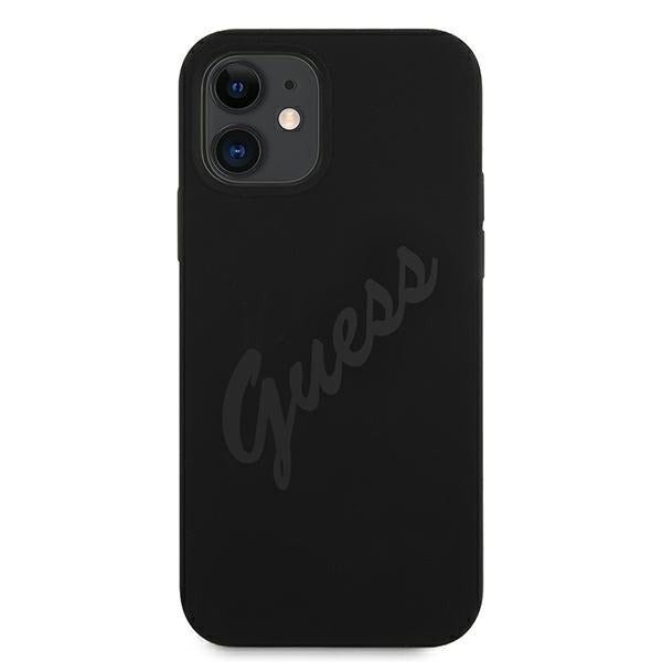 Guess GUHCP12SLSVSBK iPhone 12 mini 5.4&quot; black/black hardcase Script Vintage