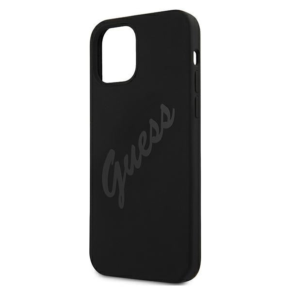 Guess GUHCP12SLSVSBK iPhone 12 mini 5.4" black/black hardcase Script Vintage