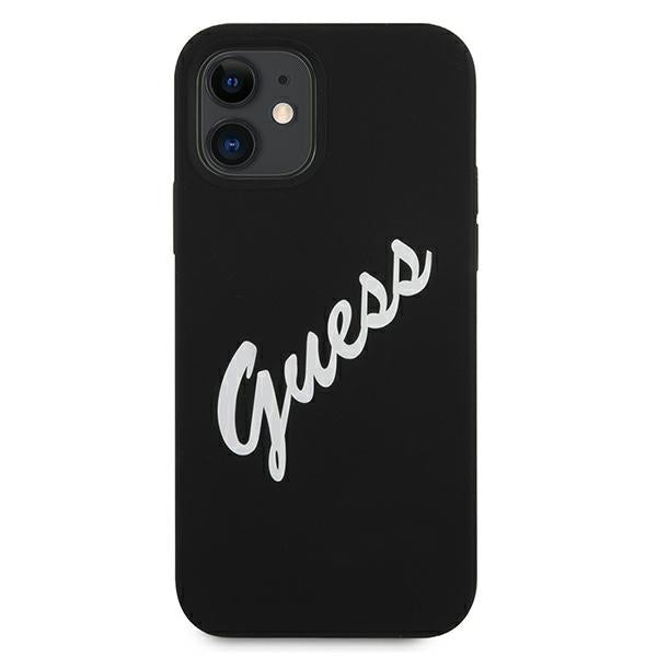 Guess GUHCP12SLSVSBW iPhone 12 mini 5.4&quot; black and white hardcase Silicone Vintage