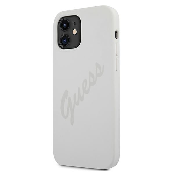 Guess GUHCP12SLSVSCR iPhone 12 mini 5.4" cream/cream hardcase Script Vintage