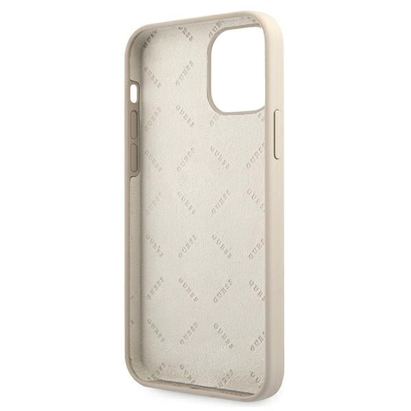 Guess GUHCP12SLSVSGP iPhone 12 mini 5.4&quot; gray pink/grey pink hardcase Silicone Vintage