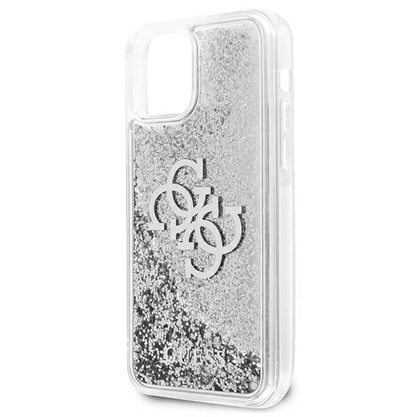 Guess GUHCP12LLG4GSI iPhone 12 Pro Max 6.7&quot; silver/silver hardcase 4G Big Liquid Glitter