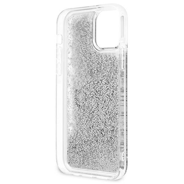 Guess GUHCP12LLG4GSI iPhone 12 Pro Max 6.7&quot; silver/silver hardcase 4G Big Liquid Glitter