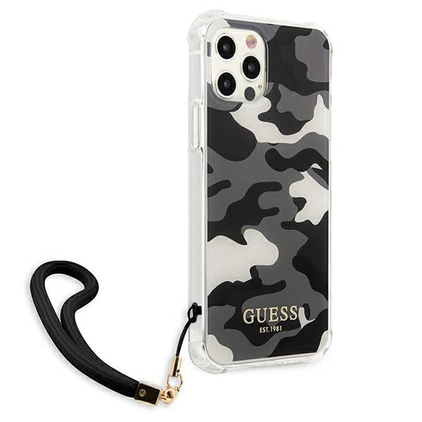 Guess GUHCP12LKSARBK iPhone 12 Pro Max 6.7" black/black hardcase Camo Collection