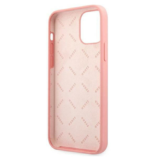 Guess GUHCP12LLSPEWPI iPhone 12 Pro Max 6.7&quot; pink/pink hard case Peony Collection