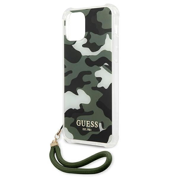 Guess GUHCP12MKSARKA iPhone 12/12 Pro 6.1" green/khaki hardcase Camo Collection