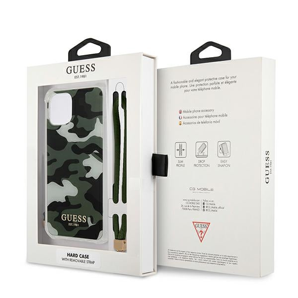 Guess GUHCP12MKSARKA iPhone 12/12 Pro 6.1&quot; green/khaki hardcase Camo Collection