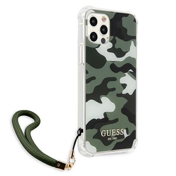 Guess GUHCP12MKSARKA iPhone 12/12 Pro 6.1" green/khaki hardcase Camo Collection