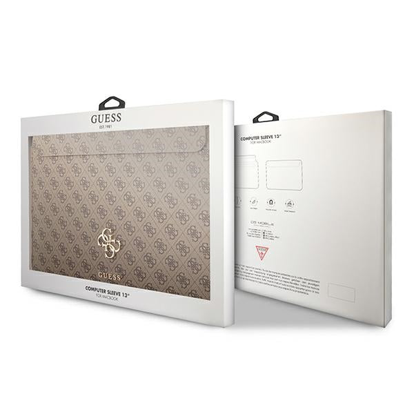 Guess 4G Big Logo case for a 13&quot; laptop - brown