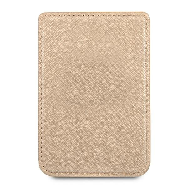 Guess Wallet Card Slot GUWMSSASLGO MagSafe Saffiano gold/gold