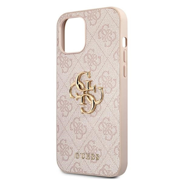 Guess 4G Big Metal Logo Case for iPhone 12 / 12 Pro - Pink