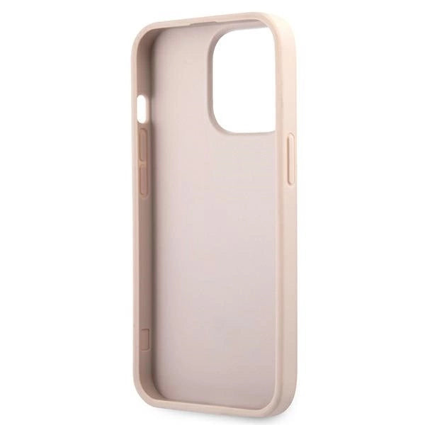 Guess GUHCP13L4GDPI iPhone 13 Pro / 13 6,1" różowy/pink hardcase 4G Stripe