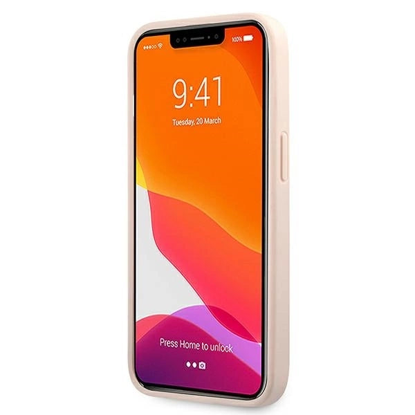 Guess GUHCP13L4GDPI iPhone 13 Pro / 13 6,1" różowy/pink hardcase 4G Stripe
