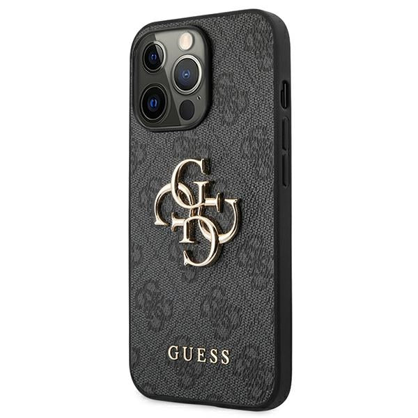 Guess GUHCP13L4GMGGR iPhone 13 Pro / 13 6.1" grey/grey hardcase 4G Big Metal Logo