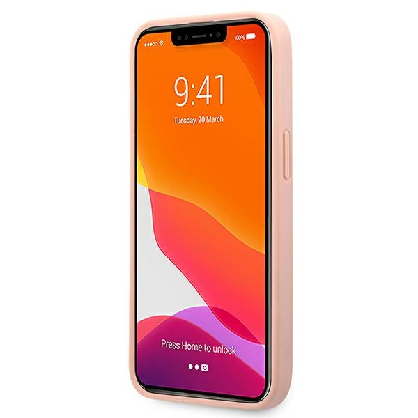 Guess GUHCP13XPSASBPI iPhone 13 Pro Max 6.7" pink/pink hardcase Saffiano Stripe
