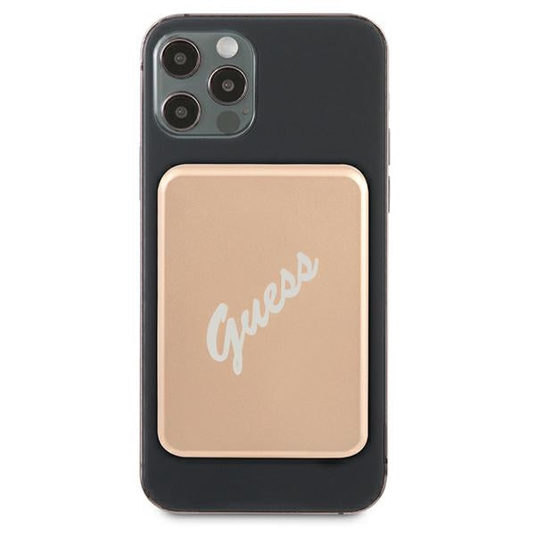 Guess Inductive Power Bank 5W GUPBMSVSLG 3000mAh gold/gold MagSafe